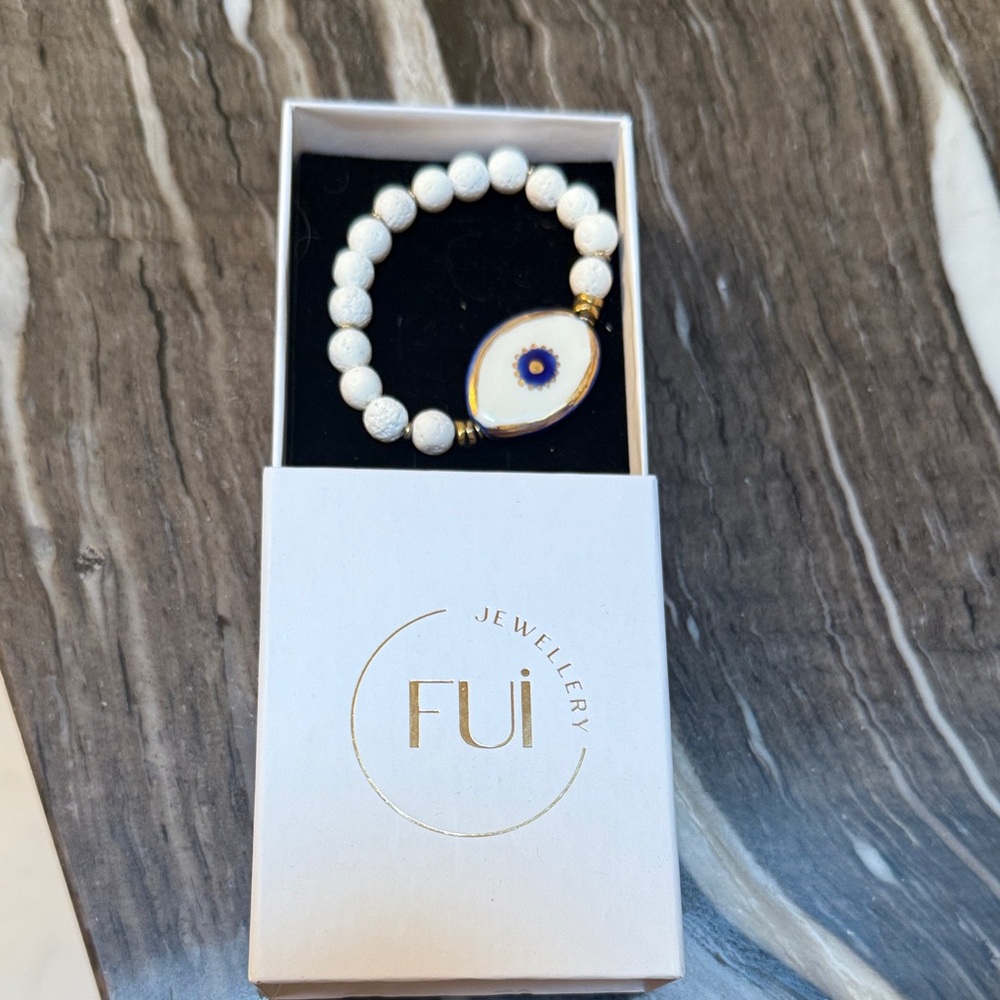 FUI Evil Eye Porcelain Bracelet NEW